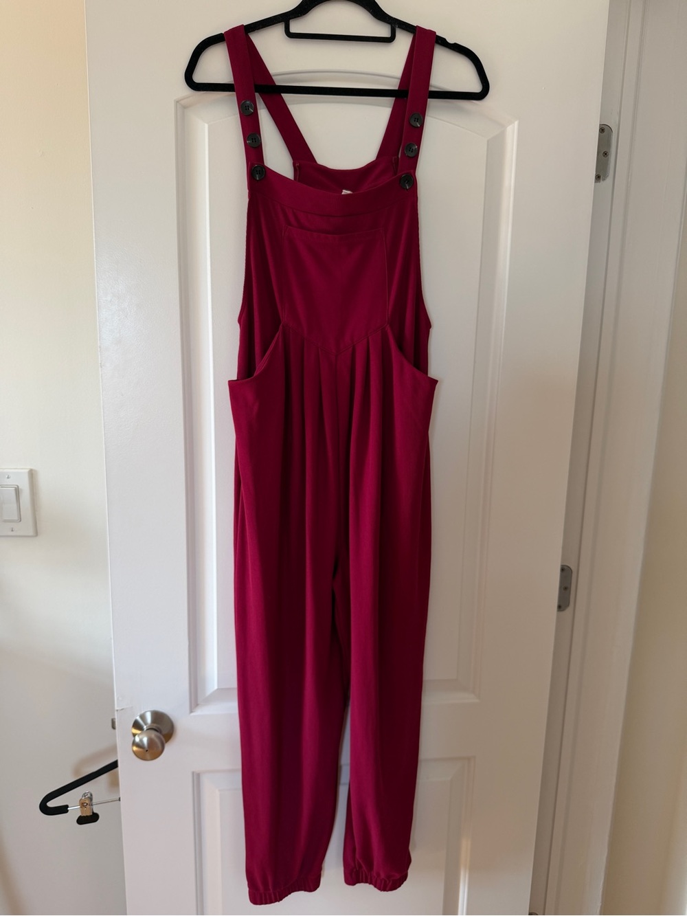 HALARA Magenta Relaxed Fit Jumpsuit Overalls